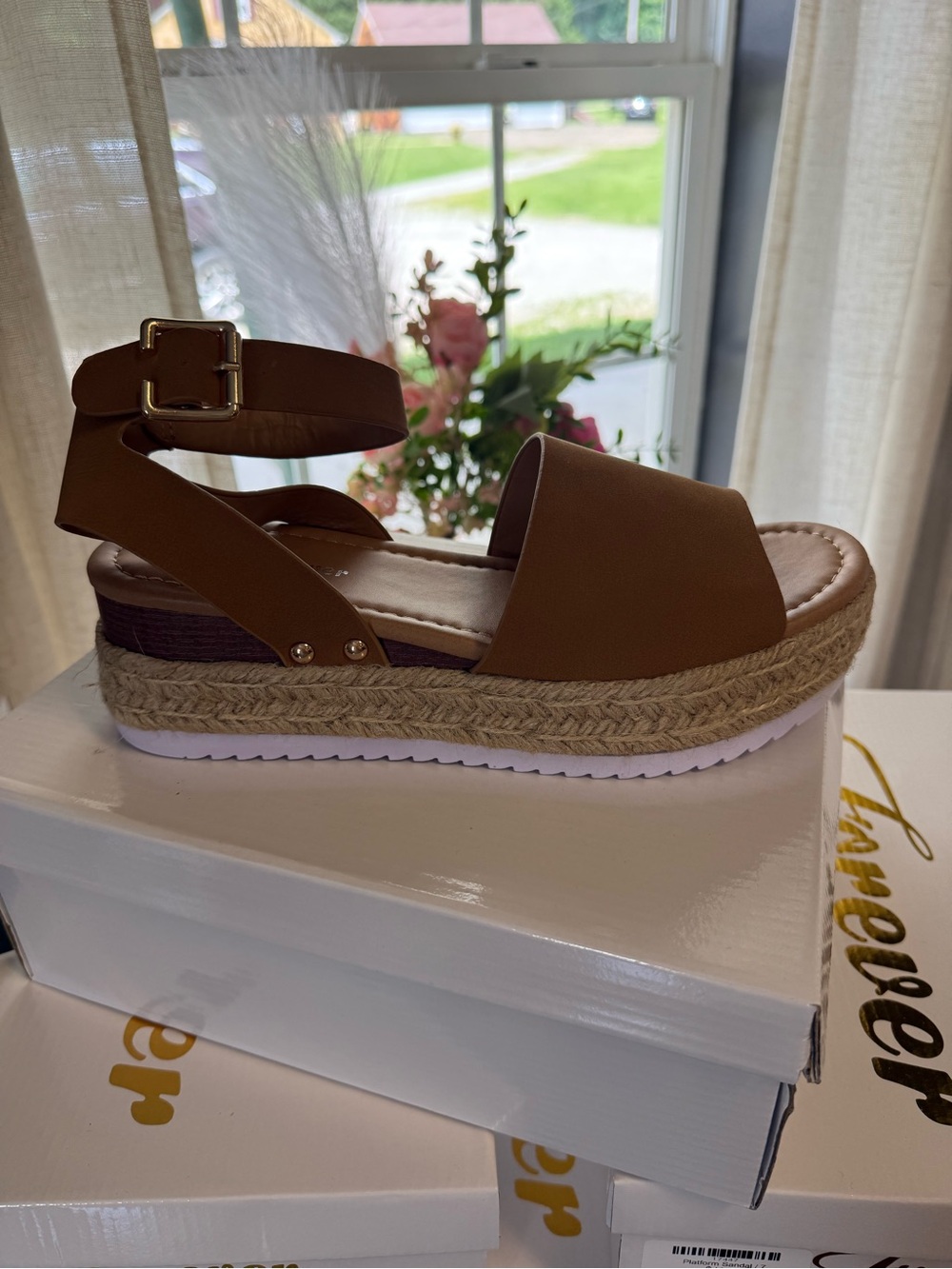 Forever Link Platform Sandal-Tan Women’s Espadrille Platform Sandal 3” Platform
